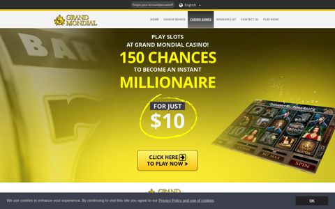 Play the latest online slots - Grand Mondial Casino