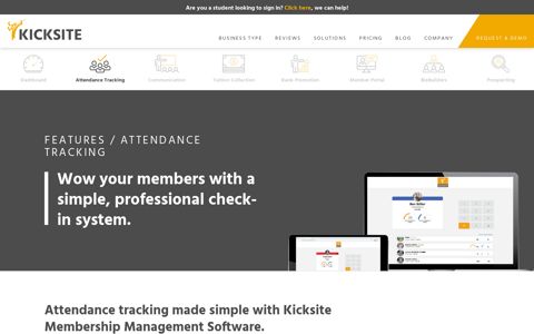 Gym Attendance Tracking | Kicksite Membership Management ...