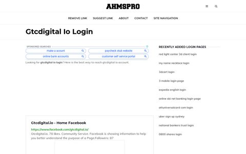 Gtcdigital Io Login - AhmsPro.com
