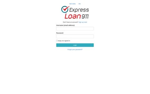 Express Loan 911: Client Login