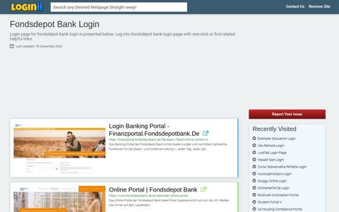 Fondsdepot Bank Login - Loginii.com