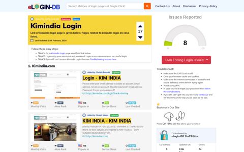 Kimindia Login - A database full of login pages from all over ...