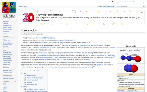 Nitrous oxide - Wikipedia