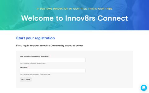 Innov8rs Connect - Members Login - Innov8rs
