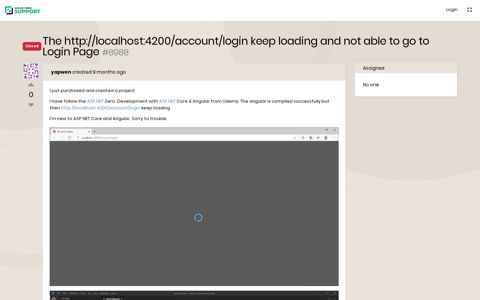 The http://localhost:4200/account/login keep loading and not ...