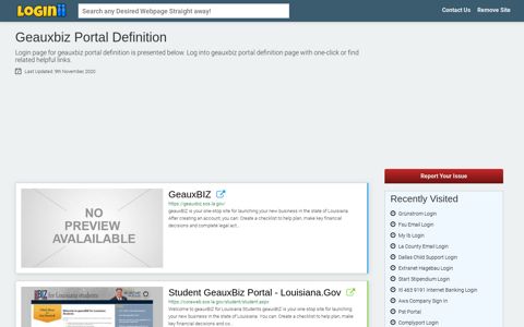 Geauxbiz Portal Definition - Loginii.com