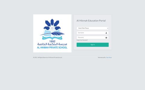 Portal Login - Alhikmah School