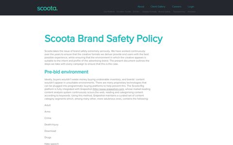 Brand Safety | Scoota