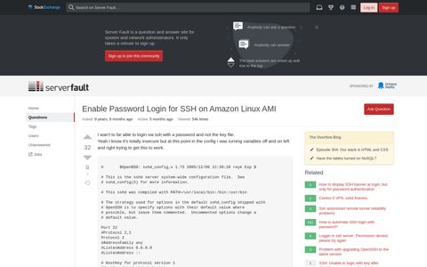 Enable Password Login for SSH on Amazon Linux AMI ...