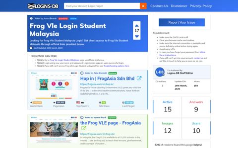 Frog Vle Login Student Malaysia - Logins-DB