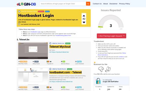 Hostbasket Login - A database full of login pages from all over ...