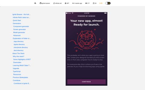 infinitered/ignite-bowser: The most popular React Native ...