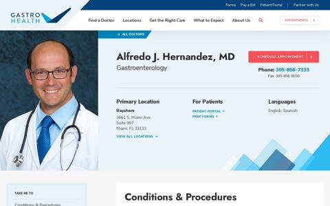Alfredo Hernandez, MD | Gastroenterologist at Gastro Health