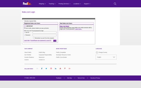 Critical Inventory Logistics Login - FedEx