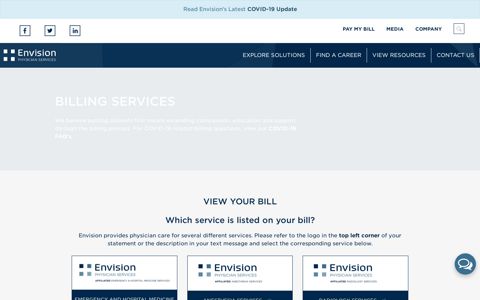 Pay My Bill - Envision Physician Services