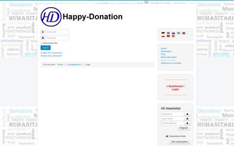 Login - Happy-Donation