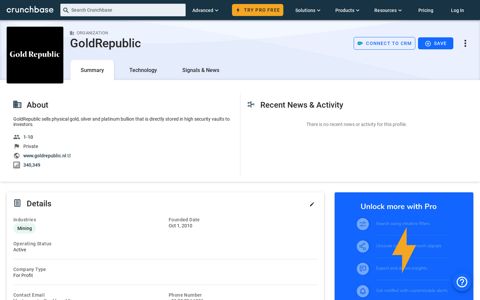 GoldRepublic - Crunchbase Company Profile & Funding