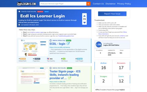 Ecdl Ics Learner Login - Logins-DB