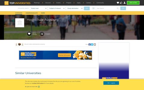 Hochschule Augsburg : Rankings, Fees & Courses Details ...