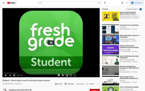 Students - How to login to your FreshGrade student ... - YouTube