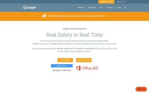 Gaggle Safety Management | G Suite, Office 365, Canvas ...