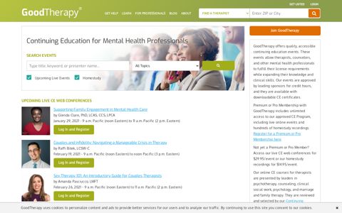 Continuing Education for Counselors - GoodTherapy