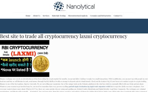 Best Site To Trade All Cryptocurrency Laxmi Cryptocurrency ...