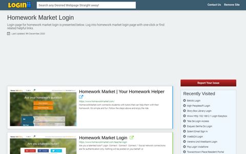 Homework Market Login - Loginii.com