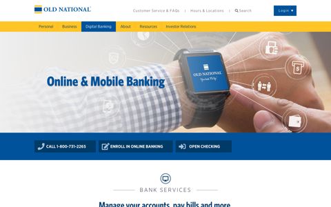 Online & Mobile Banking | Old National Bank