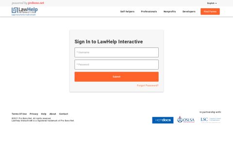 Login - Law Help Interactive