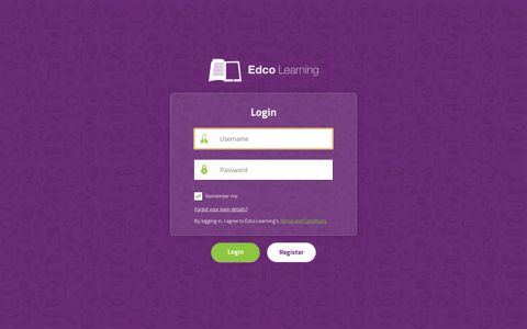 Login - Edco Learning