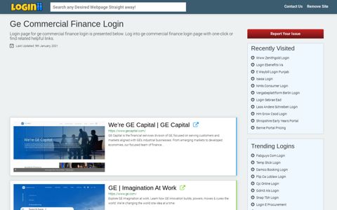 Ge Commercial Finance Login - Loginii.com