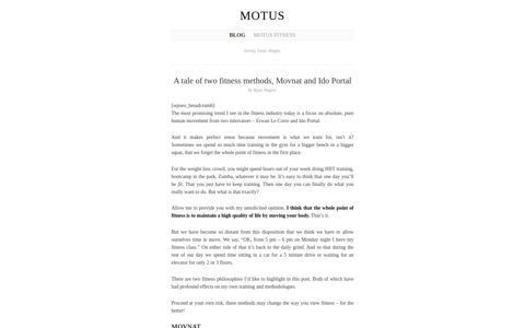 A tale of two fitness methods, Movnat and Ido Portal - Motus ...