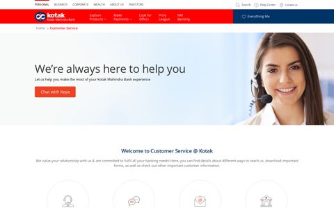 Customer Service - Kotak Mahindra Bank