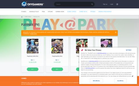 Buy PlayPark (PH) | Murang digital na laro | OffGamers