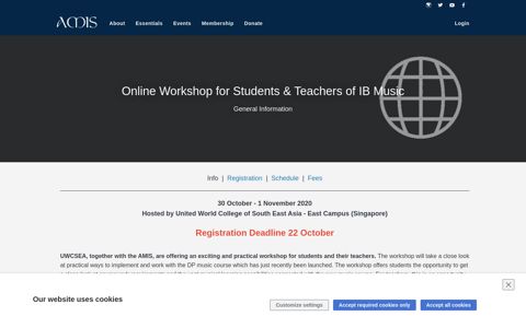 Online Workshop for Students & Teachers of IB Music - AMIS