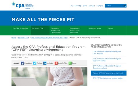 Access the CPA Professional Education Program (CPA PEP ...