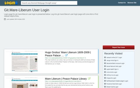 Git.mare-liberum User Login - Loginii.com