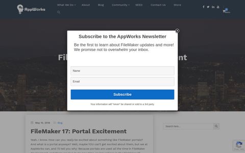 FileMaker 17: Portal Excitement - AppWorks
