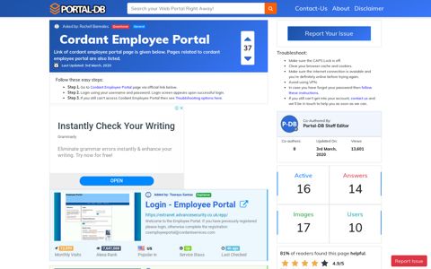 Cordant Employee Portal