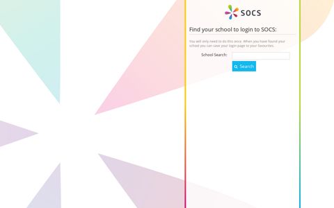 Find your school to login to SOCS - SOCS Login