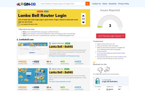 Lanka Bell Router Login