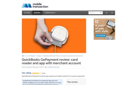 QuickBooks GoPayment Review: Card Reader, App ...
