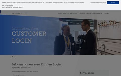 Informationen zum Kunden Login - Memminger-Iro