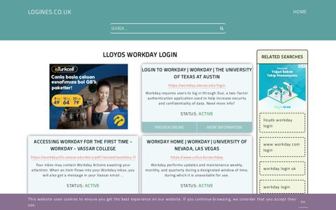 lloyds workday login - General Information about Login