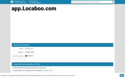 ▷ app.Locaboo.com : Login | Locaboo.com - IPAddress.com