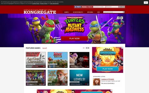 Kongregate: Play free games online