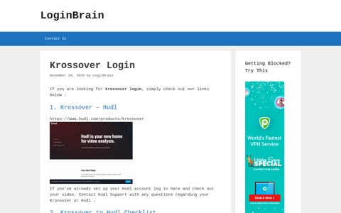 krossover login - LoginBrain