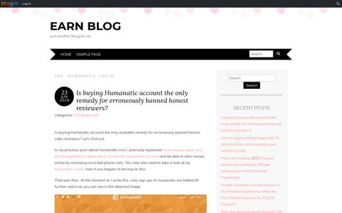 humanatic login – Earn Blog - BlogJob
