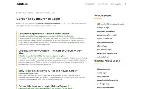 Gerber Baby Insurance Login ❤️ One Click Access - iLoveLogin